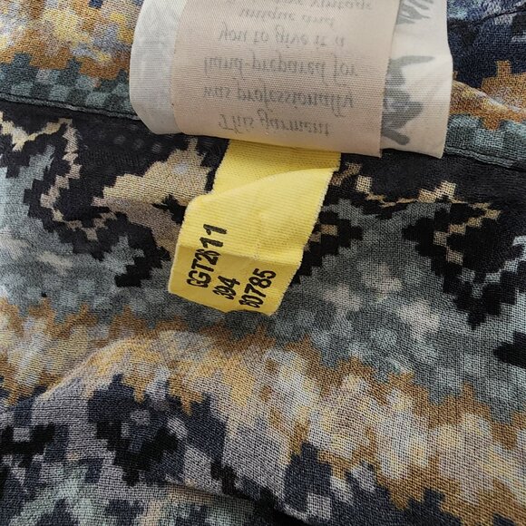 Da-Nang 100  Silk Oversized button front top Xs/S Hi-Low Hem NWOT - Picture 5 of 5